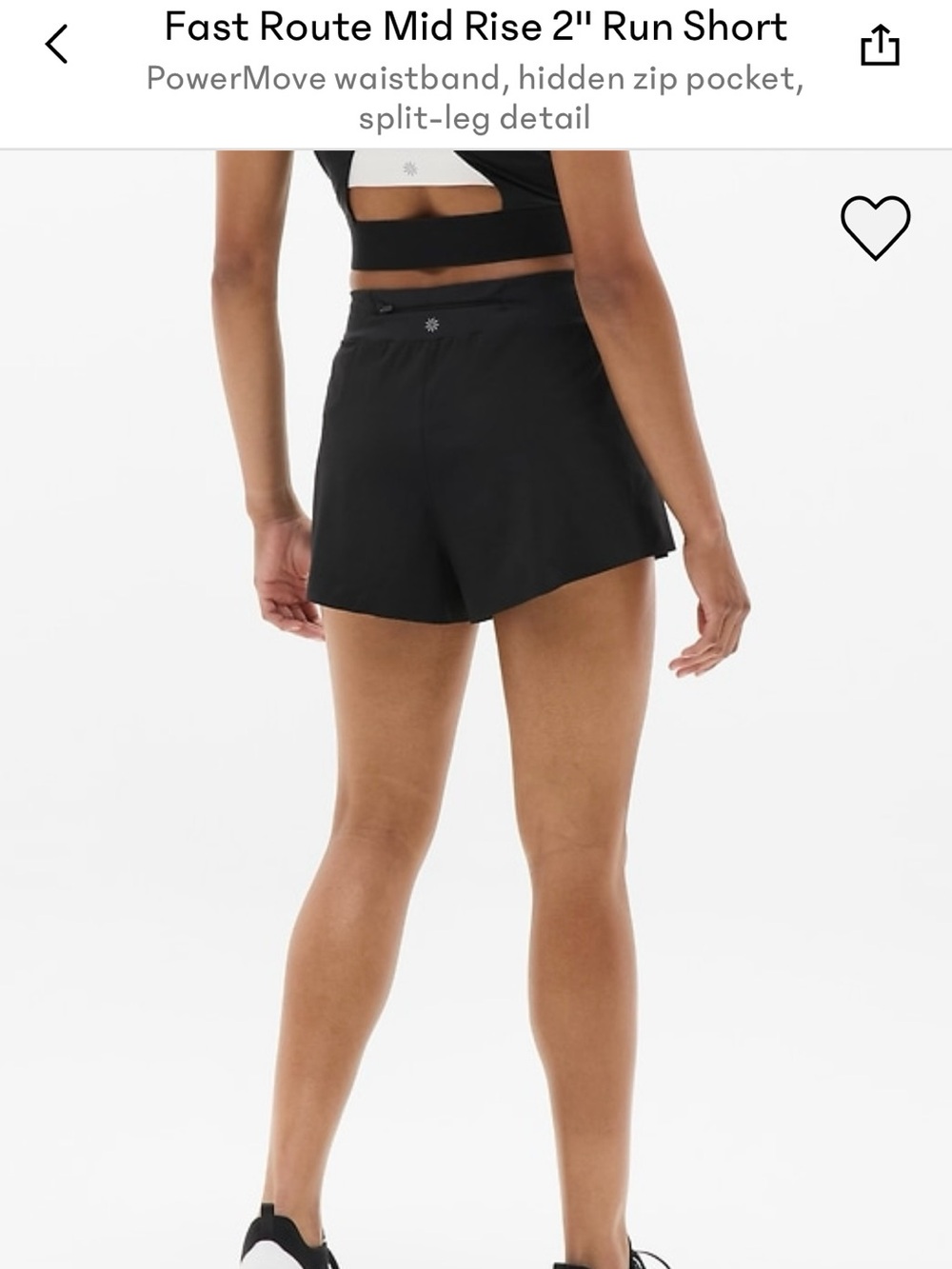BUNDLE — Athleta Fast Route Mid Rise Running Shorts XS Black and Cardinal Red - Picture 4 of 9